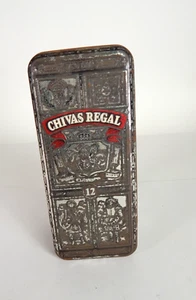 Vintage Rectangular Chivas Regal Advertising Tin Box Empty "Rusty" - Picture 1 of 9