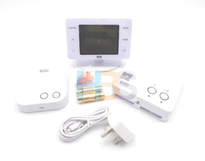 ESI WIRELESS PROGRAMMABLE TOUCH ROOM THERMOSTAT ESTP4TOUCH WITH INTERNET HUB - Image 1 of 3