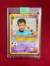 2023 John Rudolph Signed Auto Pokémon Fire Art Card Shawn Spencer Psych 3/4