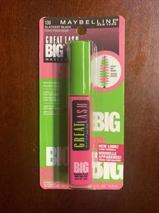 Maybelline Great Lash Big Mascara 130 Blackest Black 0.34 fl oz NEW - Picture 1 of 2