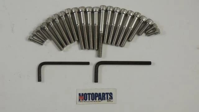 Kit de tornillos Allen 1969-en BSA B25 B44 B50 (411-29/30/SS) Foto 1 de 1