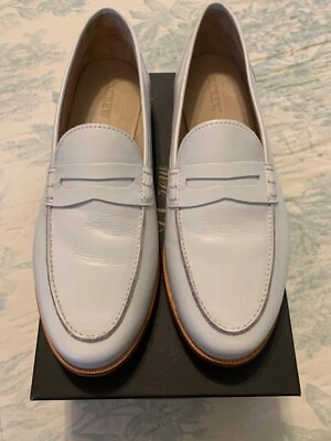Mocasines J Crew para mujer de cuero blanco Penny talla US 10 NUEVOS Foto 1 de 4