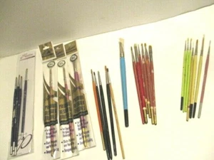  26 Artist Paint Brushes Various Makers and Sizes  Langnickel Robert Simmons B13 - Picture 1 of 7