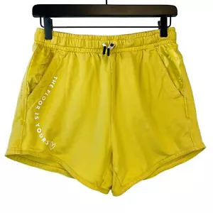 Athleta x Simone BIles Girls XL 14 Active Gym Shorts High Rise Yellow - Picture 1 of 9