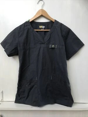 WonderWink Women's Wonderflex Patience Scrub Top Gray Green Size M Medium - Image 1 of 3