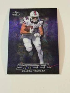 2023 Leaf Trinity Football Mega Box Steel Purple Lazer #24 Dalton Kincaid 14/49 - Picture 1 of 2