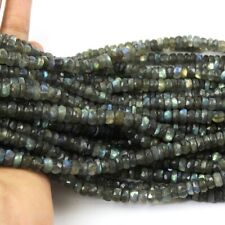 1 Strand Labradorite Roundle Beads,Faceted Gemstone Rondelles beads,