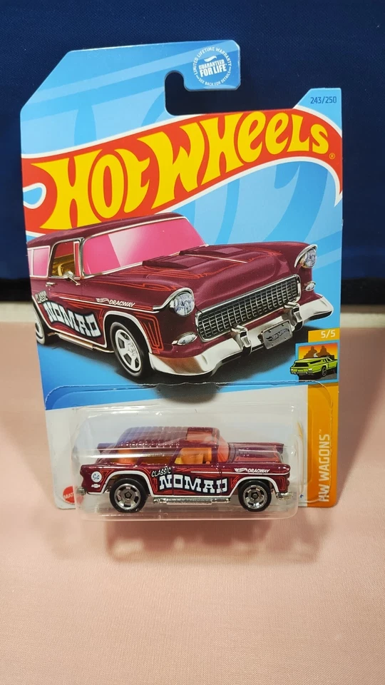 Hot Wheels Classic '55 Chevy Nomad rojo diecast escala 1:64 HW vagones serie #5/5 Foto 1 de 2