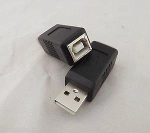 10x USB 2.0 Type A Male To Printer Type B Female M/F Converter Adapter Connector - Picture 1 of 7