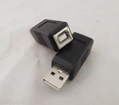 10x USB 2.0 Type A Male To Printer Type B Female M/F Converter Adapter Connector - Image 1 of 4