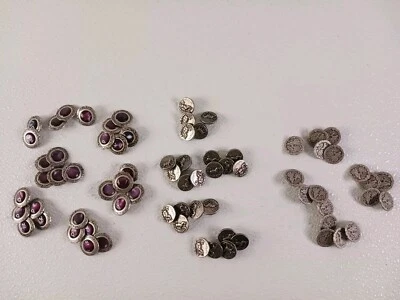 50+ Botones Medalla Niño Sueco Botones Imitación Púrpura Abulón Botón Caballo Foto 1 de 4