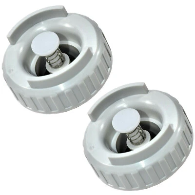 Paquete de 2 tapas de botella con conjunto de válvula para humidificadores Emerson MoistAir serie HD Foto 1 de 4