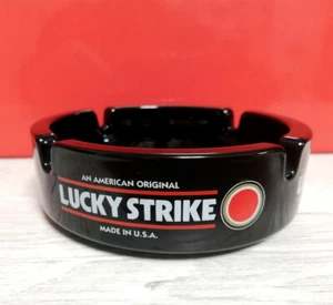💥💥💥New !!! Lucky Strike Collectible Black Cigarette Ashtray France ø10.5 - Picture 1 of 7