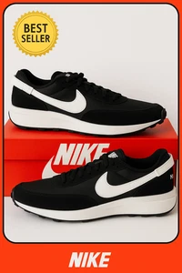 Nike Waffle Debut Schuhe in Schwarz/Weiß/Orange/Transparent DH9522-001 - Bild 1 von 10