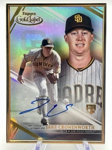 2021 Topps Gold Label, Jake Cronenworth FRAMED ROOKIE AUTO #FA-JCR, Padres - Picture 1 of 3