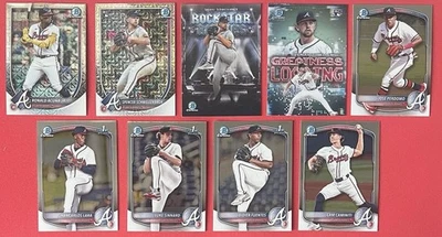 2025 Bowman ~ Braves Team Set ~ (19 cartas) ~ Base, BP/BCP+ 2 insertos 2 paralelos Foto 1 de 4