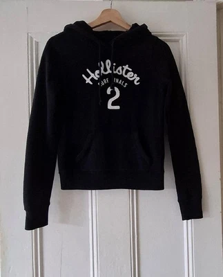 Ladies Teen Girls Vintage HOLLISTER Hoody Hooded Applique Sweatshirt XS UK 6-8 - Image 1 of 4