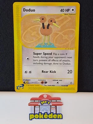 Doduo 73/147 Aquapolis WOTC Vintage Pokemon 2002 LP/NM  - Image 1 of 2
