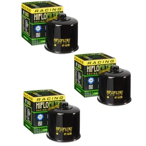 Hiflofiltro Racing HF138RC Oil Filter 3 Pack Aprilia Cagiva Suzuki GSXR600 700 - Picture 1 of 4
