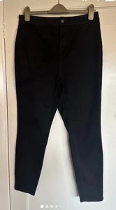 Womens Size L Black Skinny Jeans: 16 -18? See All Measurements In Description - Picture 1 of 4