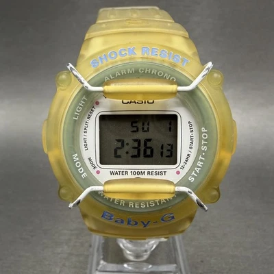 Casio baby G Watch Women 41mm Digital White Dial Clear Case Round BG301 New Batt - Image 1 of 4