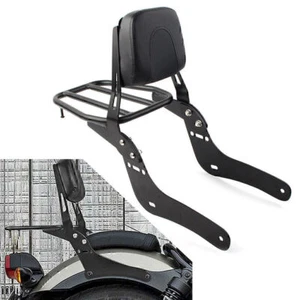 Rückenlehne Sissy Bar+Gepäckträgerpolster für Honda Rebel 500 300 CMX500 CMX300 - Bild 1 von 11