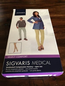 SIGVARIS 863 Crispa Opaque Thigh-Highs w/Grip Top 30-40mmHg - Picture 1 of 4
