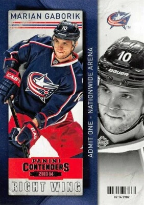 2013-14 Panini Contenders #83 Marian Gaborik - Image 1 of 2