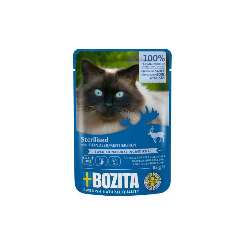 Bozita Sterilised Häppchen in Sauce Rentier | 12x 85g - Bild 1 von 1