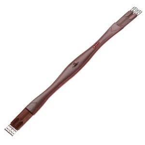 Selleria Equipe Bielastic Special Long Leather GP Girth Black/Brown GH24 110-145 - Picture 1 of 2