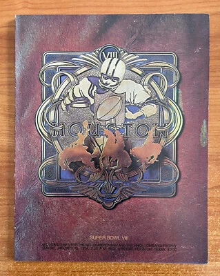vintage 1973-1974 NFL SUPER BOWL VIII PROGRAMA MINNESOTA VIKINGS v MIAMI DOLPHINS - Imagem 1 de 4