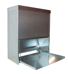 Futterautomat Trittklappe 40L - Geflügelfutterautomat Platte Futter Trog Spen... - Bild 1 von 1