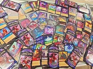 Disney Lorcana Card Collection Lot COLD FOILS Super RARES + Sealed Booster Pack - Picture 1 of 8