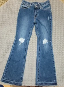 Old Navy Girl's High Waisted Flare Leg Ripped Jeans Size 12 NWOT - Picture 1 of 3