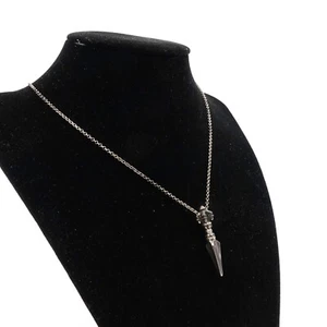 King Baby Studio Small Vajra Pendant Micro Chain Fine Silver .925 - Picture 1 of 10