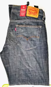NUOVO CON ETICHETTE 569 34/34 SEDUTA SOTTO VITA, GAMBA DRITTA, CAMERA EXTRA IN SEDUTA/COSCIA, JEANS BLU - Foto 1 di 12