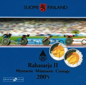 Finlandia KMS juego de monedas de curso 2005 atletismo - Imagen 1 de 1