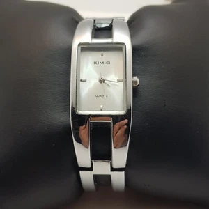 Kimio Quartz Women's Watch Silver Dial Stainless Steel Silver Band...NEW BATTERY - Picture 1 of 8
