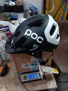 POC Tectal Mountain Helmet -  Black/white, Large,   Mfg Flaw See Pics,  1090