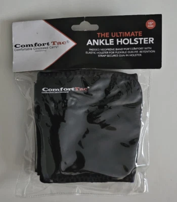 Новый нераспакованный комфорт TAC неопреновый окончательный лодыжки кобура скрытый черный 15» длиной - Изображение 1 из 4