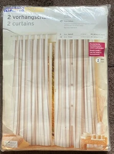 Neu! TCM 2 Schlaufen Vorhangschals Gardinen Dekoschals Tchibo 140x245 Natur OVP! - Bild 1 von 3