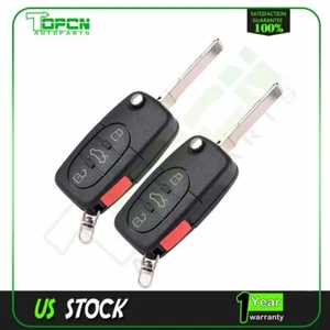 2 For Audi S4 2000 2001 2002 2003 2004 Keyless Entry Remote Control Car Key Fob - Picture 1 of 7
