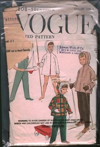 2808 Vogue Vintage SEWING Pattern Girls Boys Two Piece Toddler Playsuit 2 OOP - Picture 1 of 2