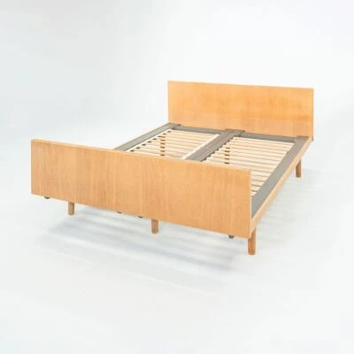 1960s Hans Wegner for Getama Full Size Bed Frame in Oak w/ Headboard & Foodboard - Image 1 of 4