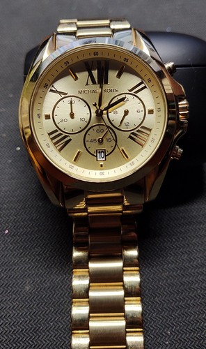 Orologio Michael Kors Bradshaw MK5605 donna acciaio oro quadrante analogico non testato