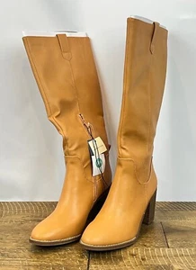 Women's Davina Heeled Riding Boots - Universal Thread - Tan, Size 9.5, NWT - Picture 1 of 7