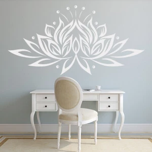 Lotus Flower Floral Wall Sticker WS-18897 - Picture 1 of 12