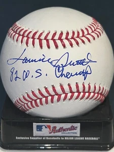 LONNIE SMITH ST. LOUIS CARDINALS 1982 WS CHAMPS SIGNED OML BASEBALL - Picture 1 of 1