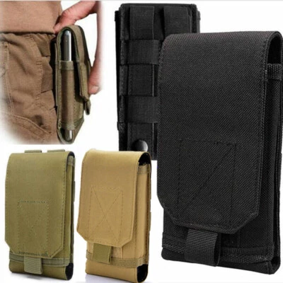 Universal Tactical Molle Bag Cell Phone Waist Belt Loop Hook Case Pouch Holster - Image 1 of 4