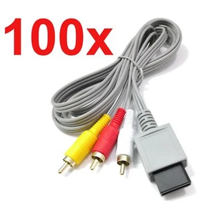 Voomwa AV Cable for Wii / Wii U 6ft Audio Video RCA Composite 1 5 25 or 100 Pack - Picture 1 of 5